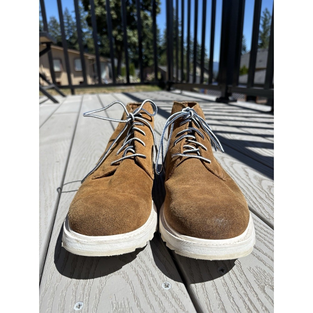 Sorel NM2560-224 Tobacco Brown Suede Leather Chukka Ankle Boots Mens Size 10 - Picture 5 of 10